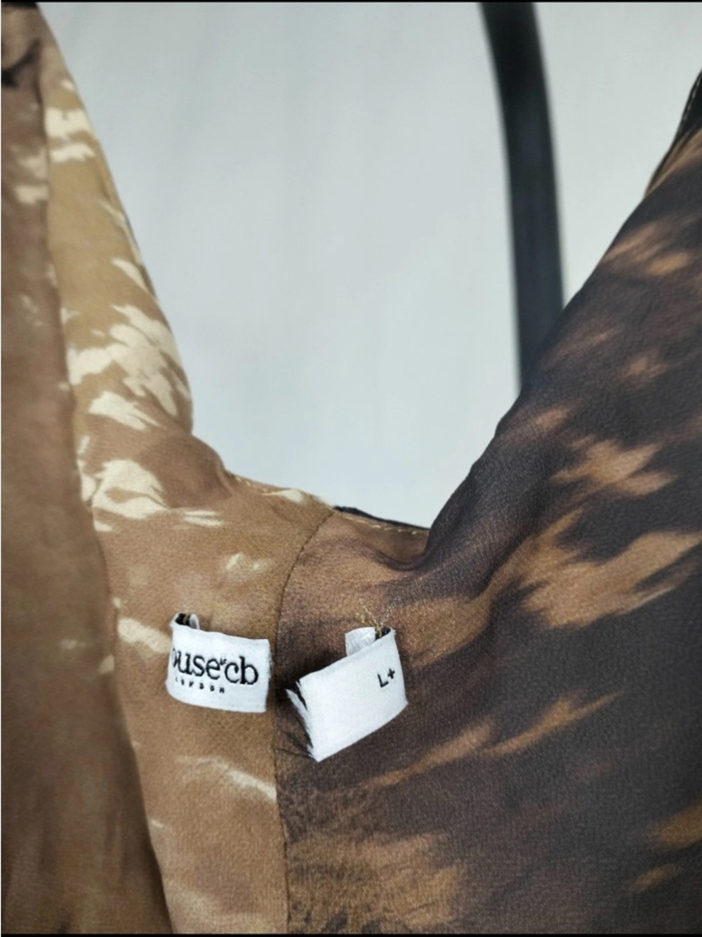 SACHA
Leopard Print Georgette Panelled Maxi Dress - House of CB - Picture 7 of 11